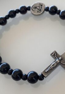 PULSEIRA TERÇO PEDRA NATURAL BRILHO